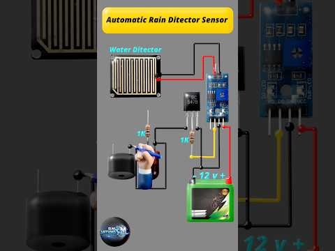 Automatic Rain Ditector Sensor #experiment #diy #electronics