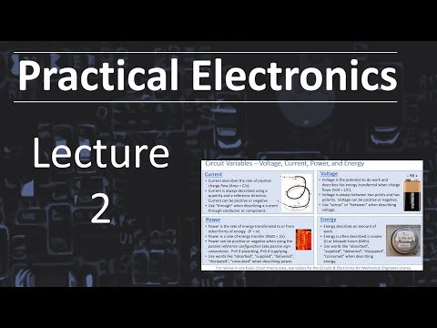 Practical Electronics – Lecture 2