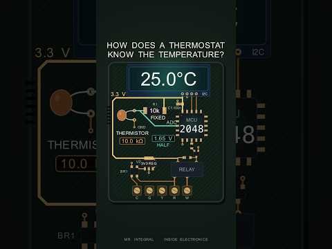How Does a Thermostat Know the Temperature?  #embeddedsystems #electronics #microcontrollers