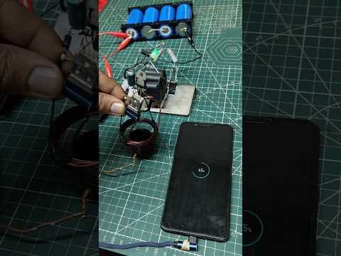 DIY Wireless Mobile Charger Using ZVS Induction Heater ⚡#Shorts #DIY #Electronics