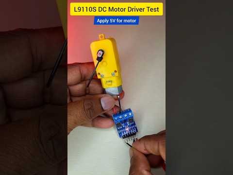 L9110S dc motor driver test 🔥 #CircuitStories #Electronics #motordriver #l9110s