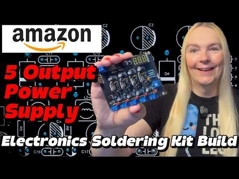 Amazon 5 Output Breadboard Power Supply – Electronics Soldering Kit Build