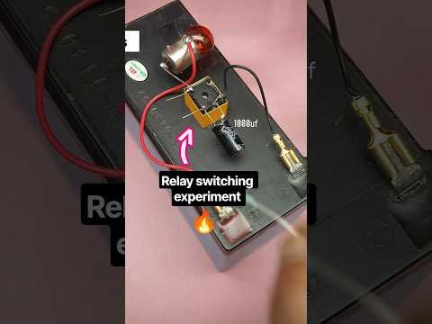 Relay Circuit Experiment💡 | Electronics DIY #shorts