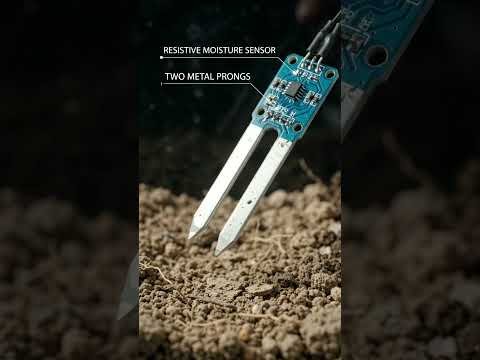 How Does a Soil Moisture Sensor Work?#STEM #electronics #shorts  #soilmoisture #soilmoisturesensor